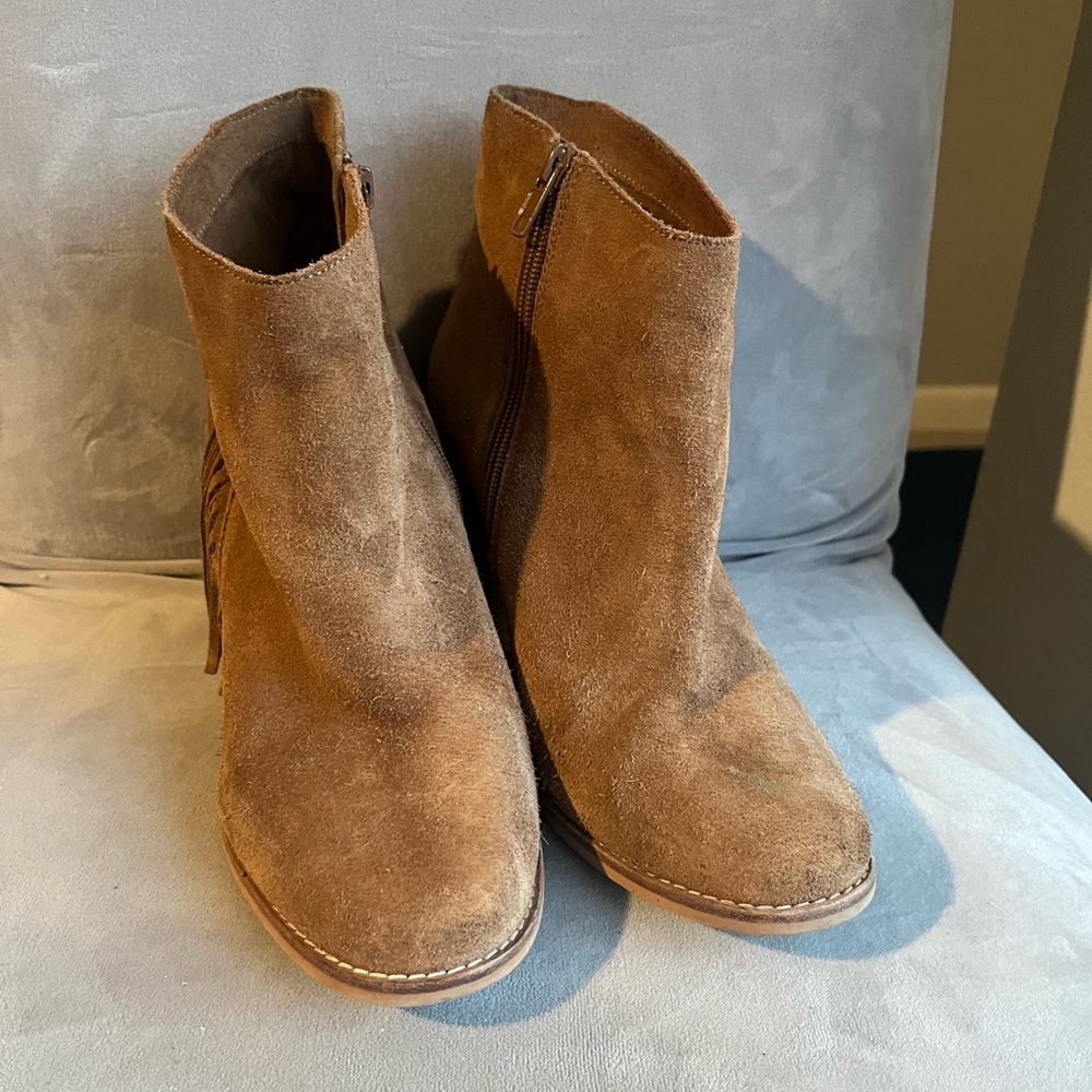ARTURO chiang booties fringe‎ sz. 9M brown leather